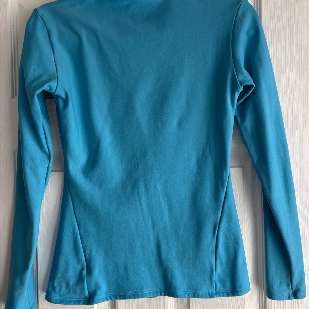 Under Armour ColdGear Performance Mock-neck Top Pullover Cyan Color Size MD - Picture 3 of 8